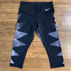 NIKE X SOULCYCLE DRI-FIT GEOMETRIC CROP LEGGING